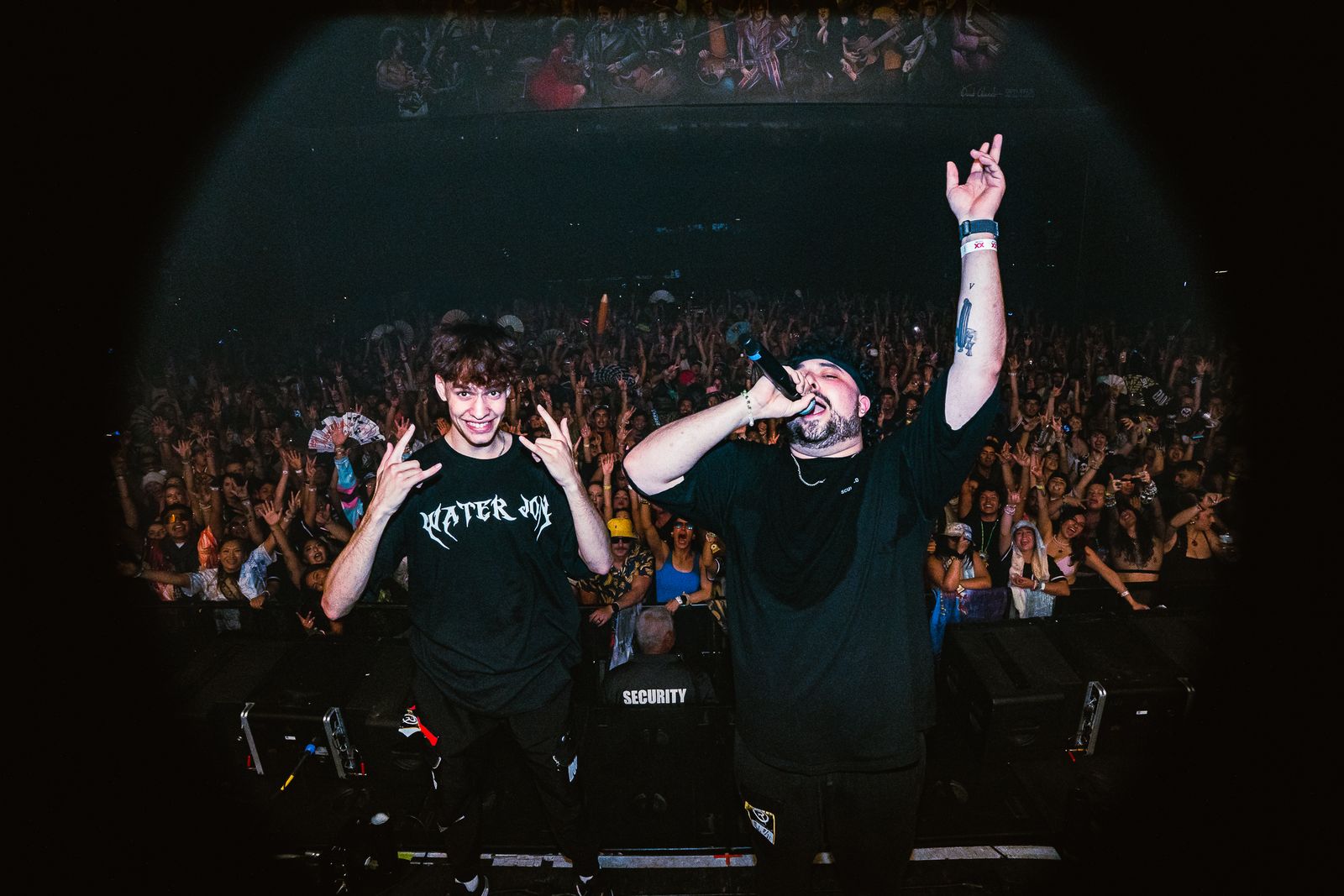 On stage at Revel before Subtronics